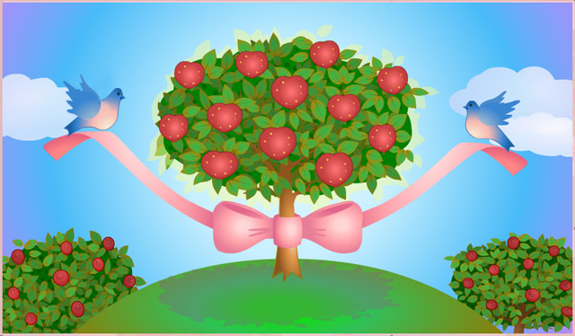 Heart Tree E-Card © Mattel
